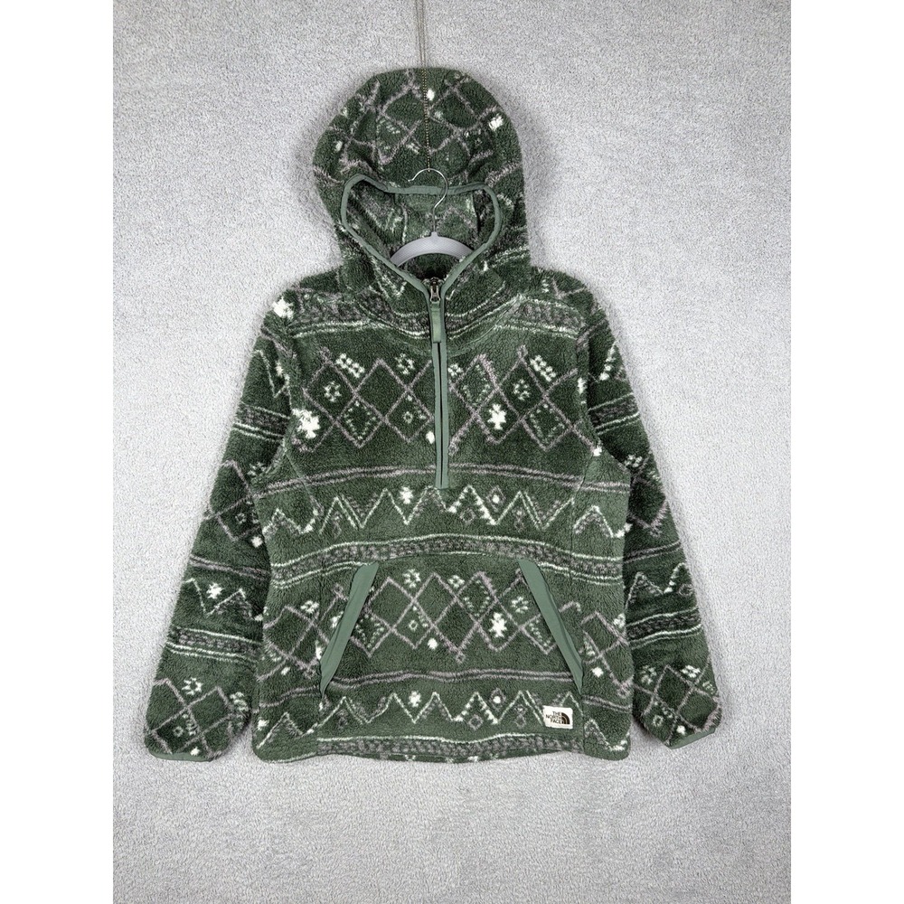 THE‎ NORTH FACE PRINTED CAMPSHIRE 2.0 PULLOVER HOODIE WOMEN'S Fair Isle Green M